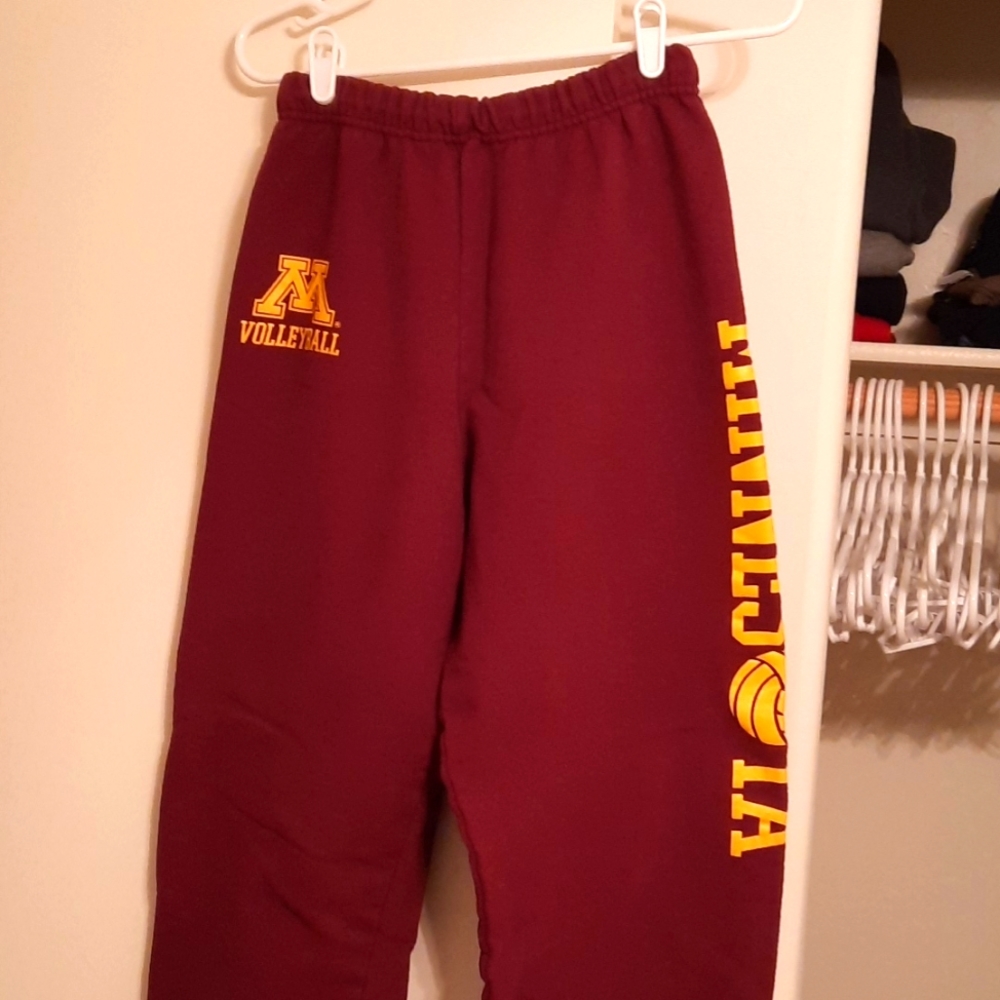Jerzees Minnesota Golden Gophiers Volleyball Sweatpants Adult Small